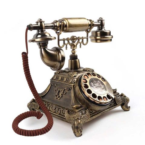 Audio Guest Book Antique Copper Phone