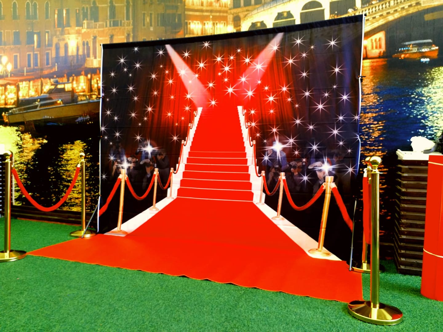 Red Carpet With Backdrop