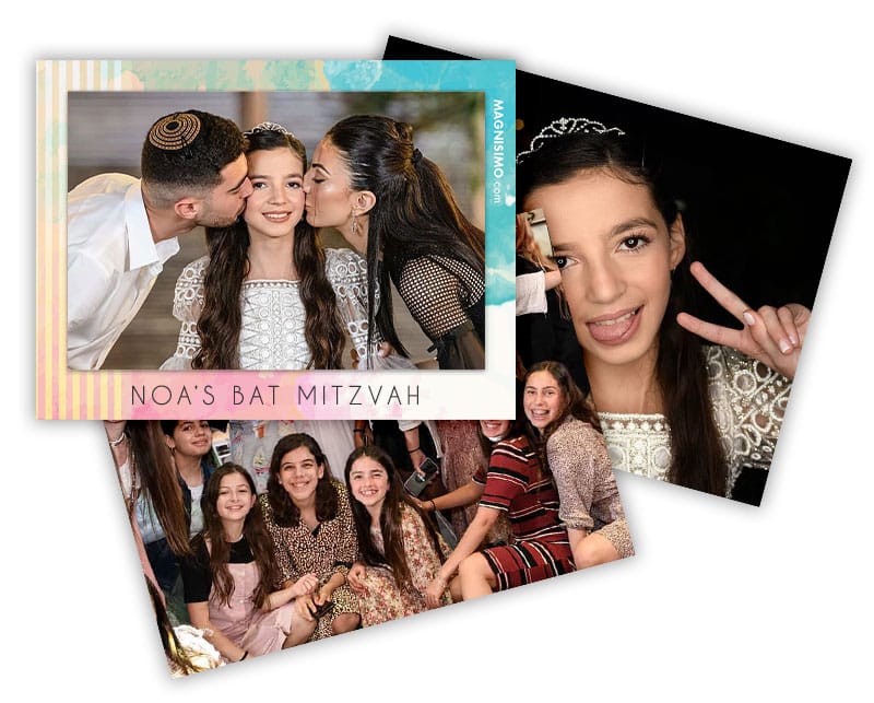 Bat Mitzvah Instant Photo Magnet Preview 00