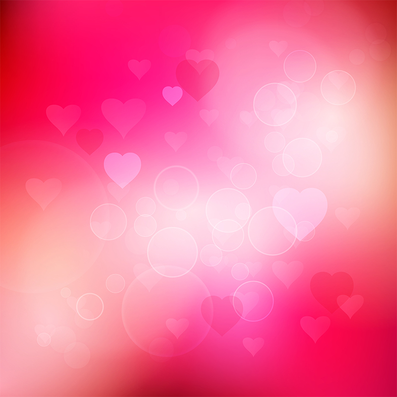 Valentines Day Bokeh Hearts Preview Full