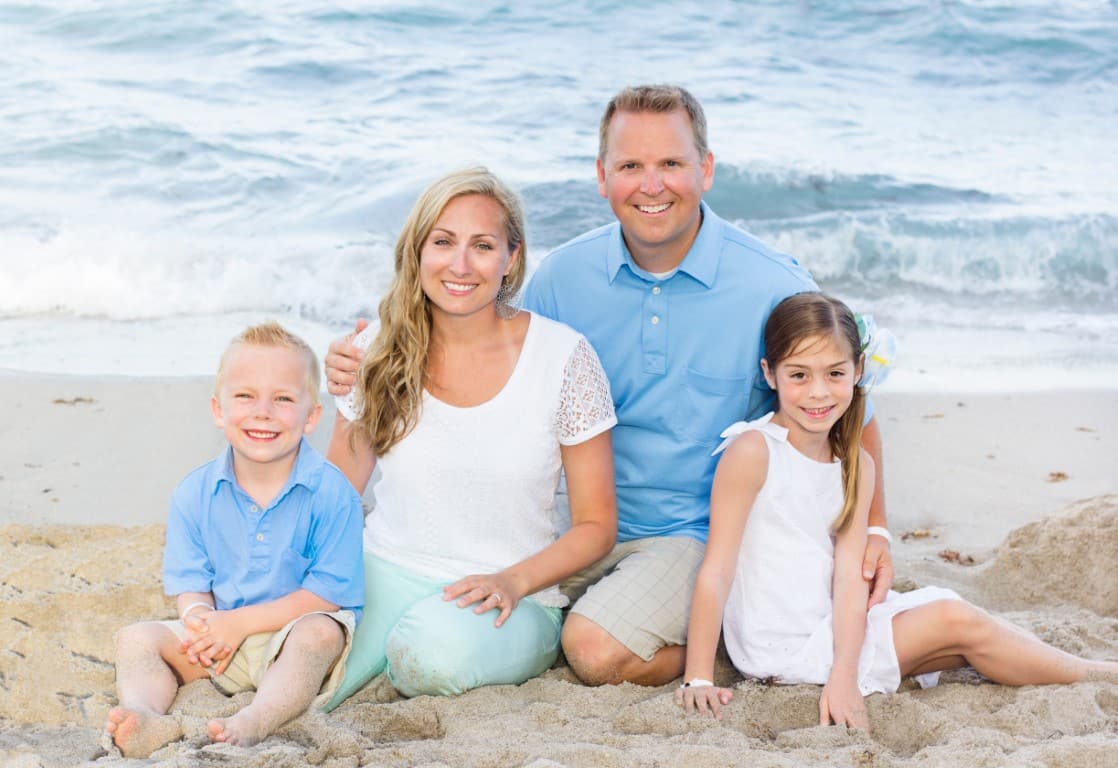 Beautiful Young Family Portrait